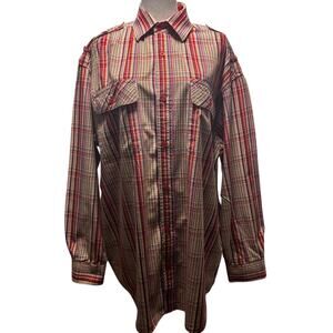 Rocawear Long Sleeve Button Up Shirt Size 1X